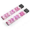 Pink Water Color with White Chevron - Premium Decal Protective Skin-Wrap Sticker compatible with the Juul Labs vaping device