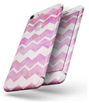 Pink Water Color with White Chevron - Skin-kit for the iPhone 8 or 8 Plus