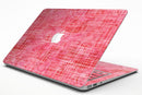 Pink Watercolor Cross Hatch - MacBook Air Skin Kit