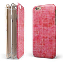 Pink Watercolor Cross Hatch iPhone 6/6s or 6/6s Plus 2-Piece Hybrid INK-Fuzed Case