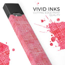 Pink Watercolor Cross Hatch - Premium Decal Protective Skin-Wrap Sticker compatible with the Juul Labs vaping device