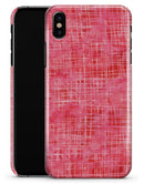 Pink Watercolor Cross Hatch - iPhone X Clipit Case