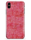 Pink Watercolor Cross Hatch - iPhone X Clipit Case