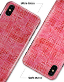 Pink Watercolor Cross Hatch - iPhone X Clipit Case