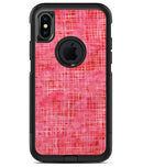 Pink Watercolor Cross Hatch - iPhone X OtterBox Case & Skin Kits