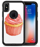 Pink Watercolor Cupcake Swirl - iPhone X OtterBox Case & Skin Kits