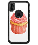 Pink Watercolor Cupcake Swirl - iPhone X OtterBox Case & Skin Kits
