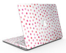 Pink Watercolor Dots over White - MacBook Air Skin Kit