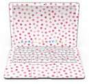 Pink Watercolor Dots over White - MacBook Air Skin Kit