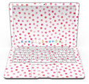 Pink Watercolor Dots over White - MacBook Air Skin Kit