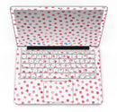 Pink Watercolor Dots over White - MacBook Pro with Retina Display Full-Coverage Skin Kit