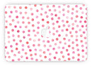 Pink Watercolor Dots over White - MacBook Pro with Retina Display Full-Coverage Skin Kit