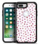 Pink Watercolor Dots over White - iPhone 7 Plus/8 Plus OtterBox Case & Skin Kits