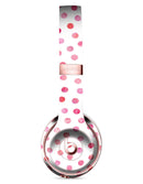 Pink Watercolor Dots over White Full-Body Skin Kit for the Beats by Dre Solo 3 Wireless Headphones