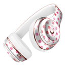 Pink Watercolor Dots over White Full-Body Skin Kit for the Beats by Dre Solo 3 Wireless Headphones