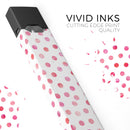 Pink Watercolor Dots over White - Premium Decal Protective Skin-Wrap Sticker compatible with the Juul Labs vaping device