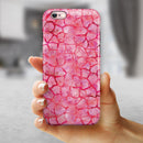 Pink Watercolor Giraffe Pattern iPhone 6/6s or 6/6s Plus 2-Piece Hybrid INK-Fuzed Case