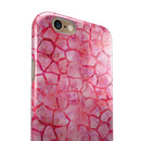 Pink Watercolor Giraffe Pattern iPhone 6/6s or 6/6s Plus 2-Piece Hybrid INK-Fuzed Case