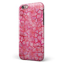Pink Watercolor Giraffe Pattern iPhone 6/6s or 6/6s Plus 2-Piece Hybrid INK-Fuzed Case