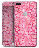 Pink Watercolor Giraffe Pattern - Skin-kit for the iPhone 8 or 8 Plus