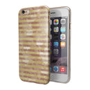 Pink Watercolor Grunge with Gold Stripes iPhone 6/6s or 6/6s Plus 2-Piece Hybrid INK-Fuzed Case