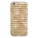 Pink Watercolor Grunge with Gold Stripes iPhone 6/6s or 6/6s Plus 2-Piece Hybrid INK-Fuzed Case