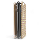 Pink Watercolor Grunge with Gold Stripes iPhone 6/6s or 6/6s Plus 2-Piece Hybrid INK-Fuzed Case
