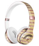 Pink Watercolor Grunge with Gold Stripes Full-Body Skin Kit for the Beats by Dre Solo 3 Wireless Headphones