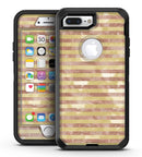 Pink Watercolor Grunge with Gold Stripes - iPhone 7 Plus/8 Plus OtterBox Case & Skin Kits