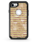 Pink Watercolor Grunge with Gold Stripes - iPhone 7 or 8 OtterBox Case & Skin Kits