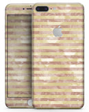 Pink Watercolor Grunge with Gold Stripes - Skin-kit for the iPhone 8 or 8 Plus