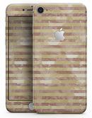 Pink Watercolor Grunge with Gold Stripes - Skin-kit for the iPhone 8 or 8 Plus