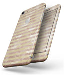 Pink Watercolor Grunge with Gold Stripes - Skin-kit for the iPhone 8 or 8 Plus