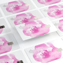 Pink Watercolor Hawaiian Flower - Premium Protective Decal Skin-Kit for the Apple Credit Card