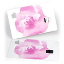 Pink Watercolor Hawaiian Flower - Premium Protective Decal Skin-Kit for the Apple Credit Card