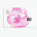 Pink Watercolor Hawaiian Flower - Premium Protective Decal Skin-Kit for the Apple Credit Card