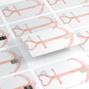 Pink Watercolor Heart Anchor - Premium Protective Decal Skin-Kit for the Apple Credit Card