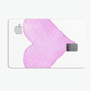 Pink Watercolor Heart - Premium Protective Decal Skin-Kit for the Apple Credit Card