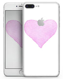Pink Watercolor Heart - Skin-kit for the iPhone 8 or 8 Plus