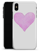Pink Watercolor Heart - iPhone X Clipit Case