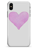 Pink Watercolor Heart - iPhone X Clipit Case