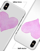Pink Watercolor Heart - iPhone X Clipit Case