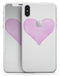 Pink Watercolor Heart - iPhone X Skin-Kit