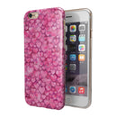 Pink Watercolor Hearts iPhone 6/6s or 6/6s Plus 2-Piece Hybrid INK-Fuzed Case