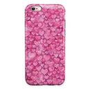 Pink Watercolor Hearts iPhone 6/6s or 6/6s Plus 2-Piece Hybrid INK-Fuzed Case