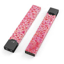 Pink Watercolor Hearts V2 - Premium Decal Protective Skin-Wrap Sticker compatible with the Juul Labs vaping device