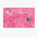 Pink Watercolor Hearts V3 - Premium Protective Decal Skin-Kit for the Apple Credit Card