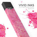 Pink Watercolor Hearts V3 - Premium Decal Protective Skin-Wrap Sticker compatible with the Juul Labs vaping device