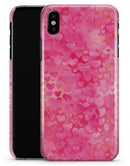 Pink Watercolor Hearts V3 - iPhone X Clipit Case
