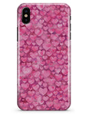 Pink Watercolor Hearts - iPhone X Clipit Case